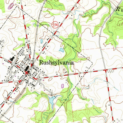 United States Geological Survey Rushsylvania, OH (1961, 24000-Scale) digital map