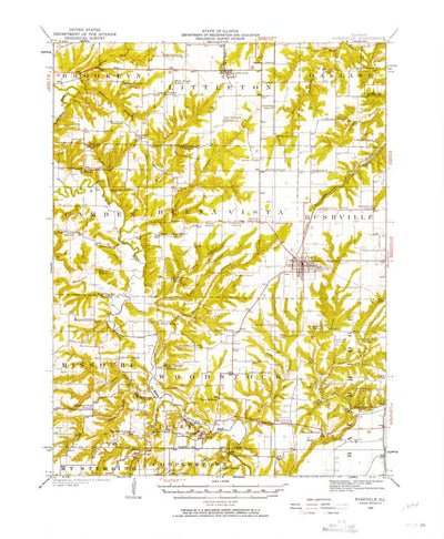 United States Geological Survey Rushville, IL (1923, 62500-Scale) digital map