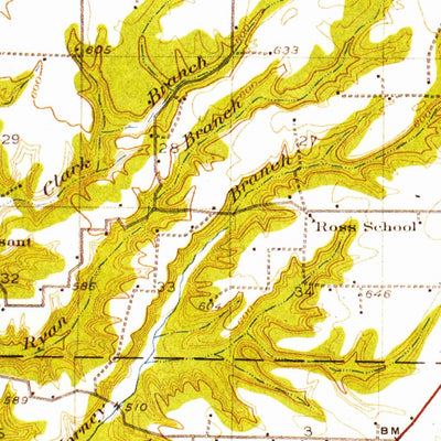 United States Geological Survey Rushville, IL (1923, 62500-Scale) digital map