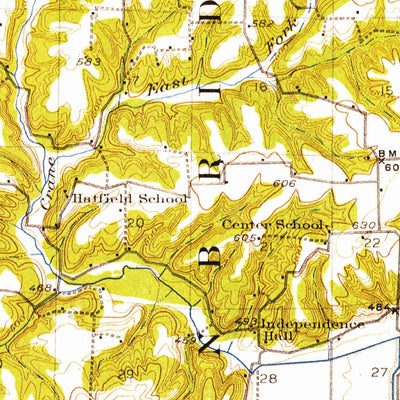 United States Geological Survey Rushville, IL (1923, 62500-Scale) digital map