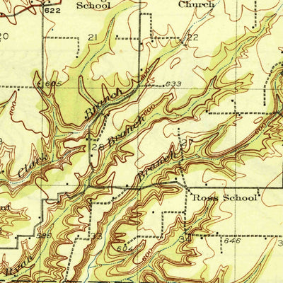 United States Geological Survey Rushville, IL (1926, 62500-Scale) digital map
