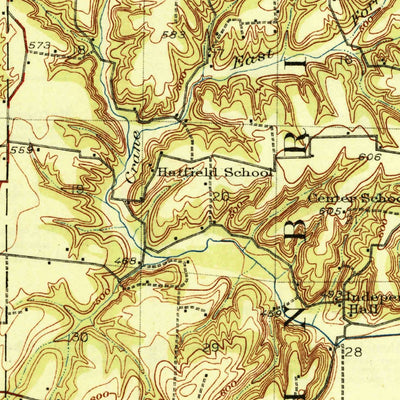 United States Geological Survey Rushville, IL (1926, 62500-Scale) digital map