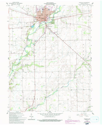 United States Geological Survey Rushville, IN (1959, 24000-Scale) digital map