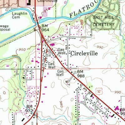 United States Geological Survey Rushville, IN (1959, 24000-Scale) digital map