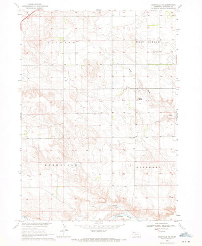 United States Geological Survey Rushville NE, NE (1969, 24000-Scale) digital map