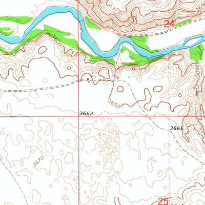 United States Geological Survey Rushville SW, NE (1966, 24000-Scale) digital map