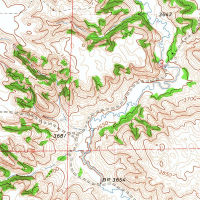 United States Geological Survey Rushville SW, NE (1966, 24000-Scale) digital map