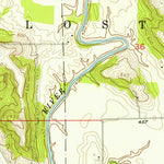 United States Geological Survey Rusk, IN (1956, 24000-Scale) digital map