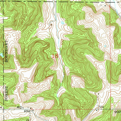 United States Geological Survey Rusk, IN (1978, 24000-Scale) digital map