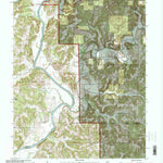 United States Geological Survey Rusk, IN (1993, 24000-Scale) digital map