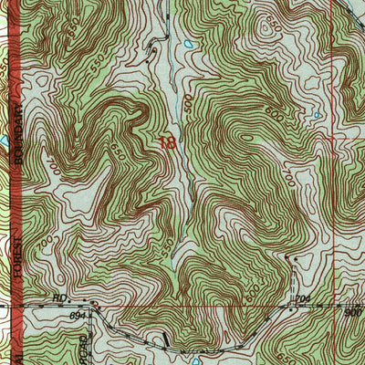 United States Geological Survey Rusk, IN (1993, 24000-Scale) digital map