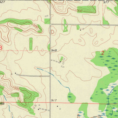 United States Geological Survey Rusk, WI (1972, 24000-Scale) digital map