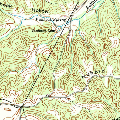 United States Geological Survey Ruskin, TN (1953, 24000-Scale) digital map