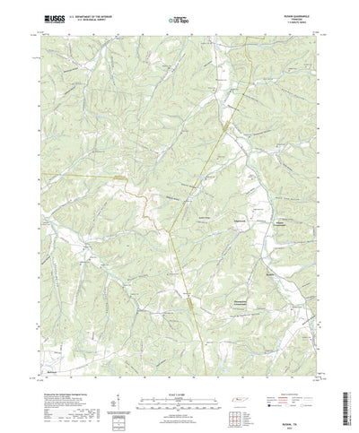 United States Geological Survey Ruskin, TN (2022, 24000-Scale) digital map