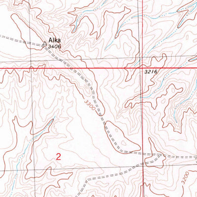 United States Geological Survey Ruskosky Ridge, MT (1980, 24000-Scale) digital map
