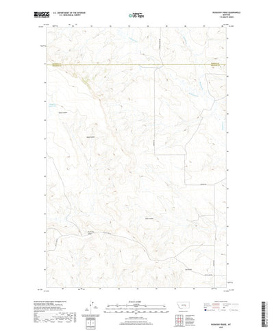 United States Geological Survey Ruskosky Ridge, MT (2020, 24000-Scale) digital map