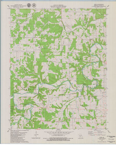 United States Geological Survey Russ, MO (1979, 24000-Scale) digital map