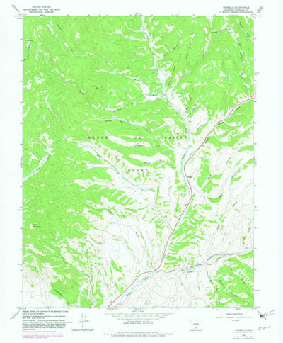 United States Geological Survey Russell, CO (1967, 24000-Scale) digital map