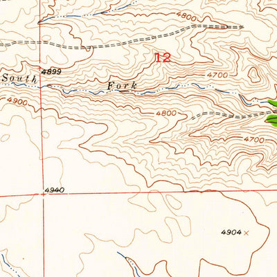 United States Geological Survey Russell Gulch, MT (1955, 24000-Scale) digital map