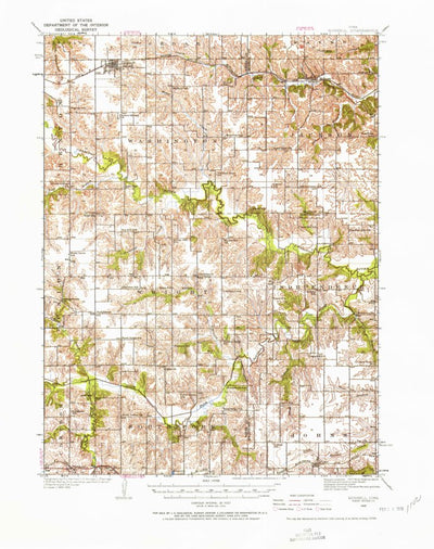 United States Geological Survey Russell, IA (1935, 62500-Scale) digital map