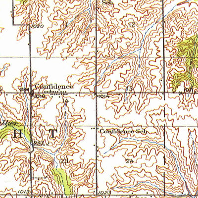 United States Geological Survey Russell, IA (1935, 62500-Scale) digital map