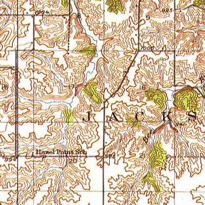 United States Geological Survey Russell, IA (1935, 62500-Scale) digital map