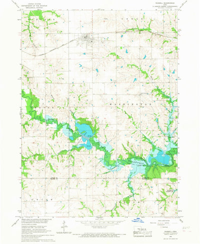 United States Geological Survey Russell, IA (1966, 24000-Scale) digital map