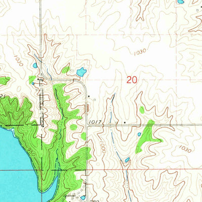 United States Geological Survey Russell, IA (1966, 24000-Scale) digital map