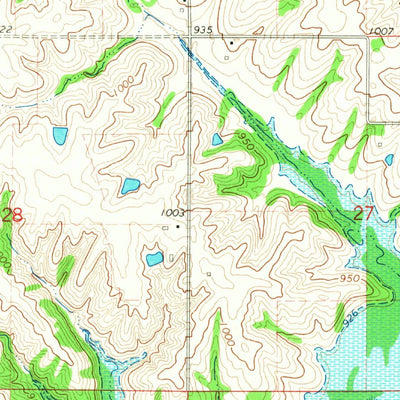 United States Geological Survey Russell, IA (1966, 24000-Scale) digital map