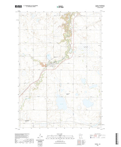 United States Geological Survey Russell, MN (2022, 24000-Scale) digital map