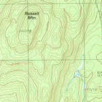 United States Geological Survey Russell Mountain, ME (1989, 24000-Scale) digital map