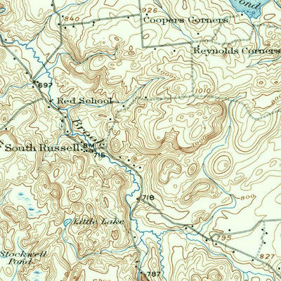 United States Geological Survey Russell, NY (1915, 62500-Scale) digital map