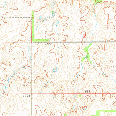 United States Geological Survey Russell, OK (1971, 24000-Scale) digital map