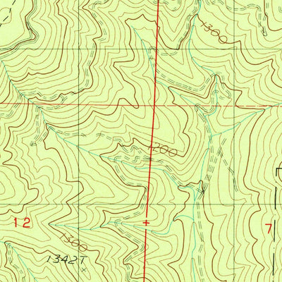 United States Geological Survey Russell Peak, CA (1984, 24000-Scale) digital map