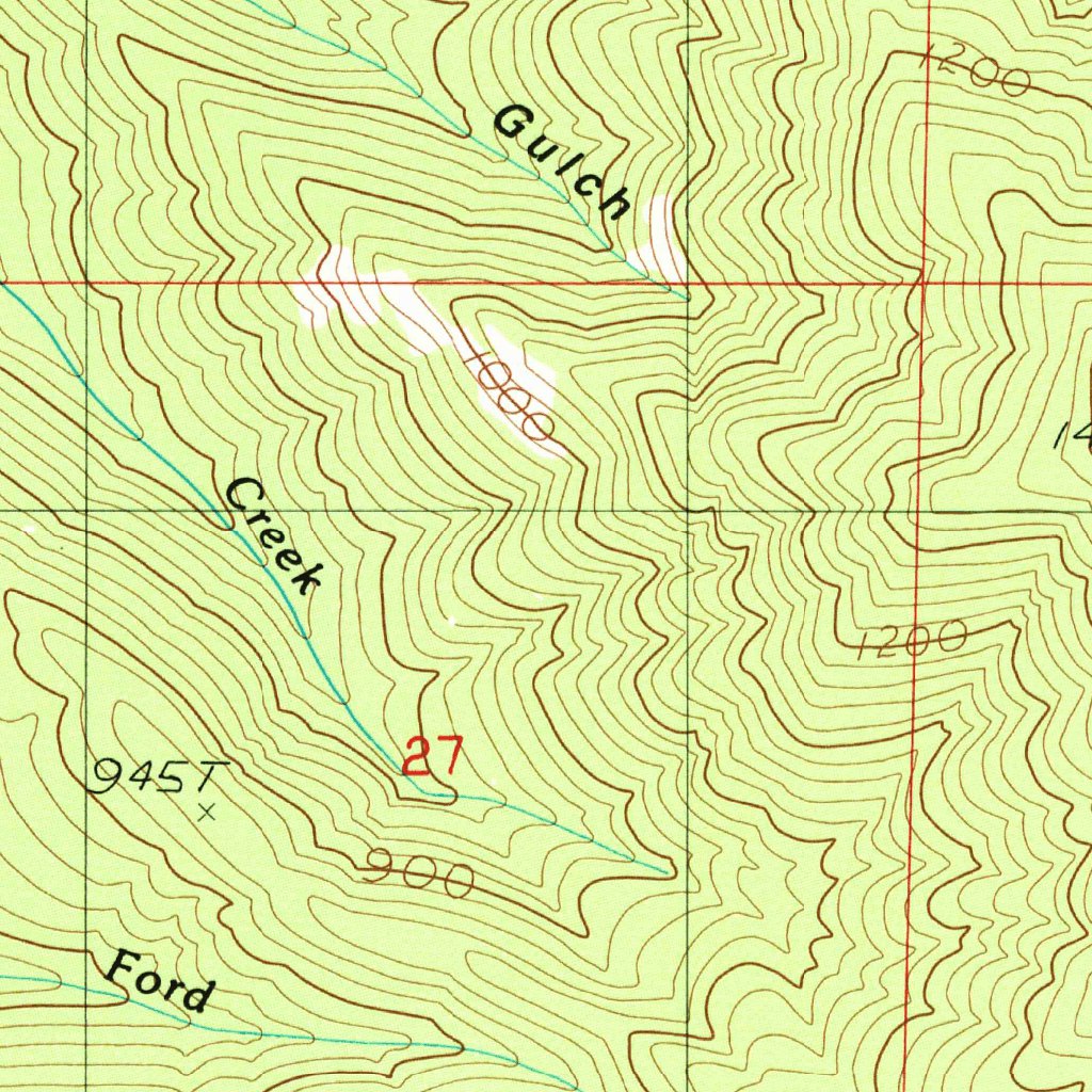 Russell Peak, CA (1984, 24000-Scale) Map by United States Geological ...