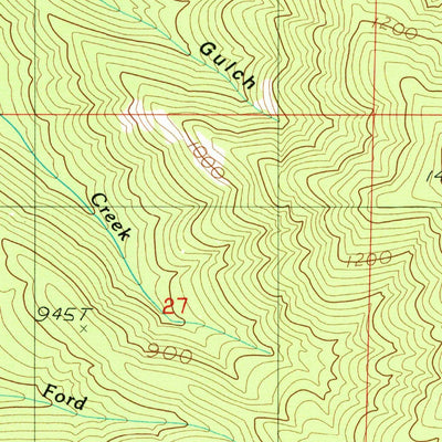 United States Geological Survey Russell Peak, CA (1984, 24000-Scale) digital map