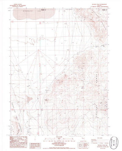 United States Geological Survey Russell Peak, NV (1986, 24000-Scale) digital map