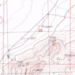United States Geological Survey Russell Peak, NV (1986, 24000-Scale) digital map
