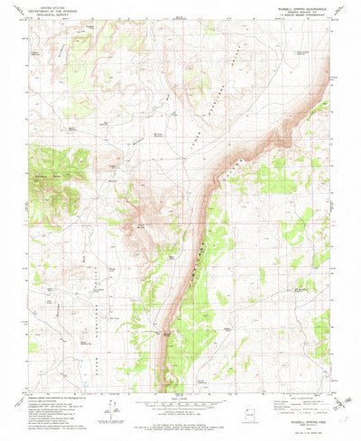 United States Geological Survey Russell Spring, AZ (1979, 24000-Scale) digital map