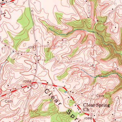United States Geological Survey Russell Springs, KY (1954, 24000-Scale) digital map