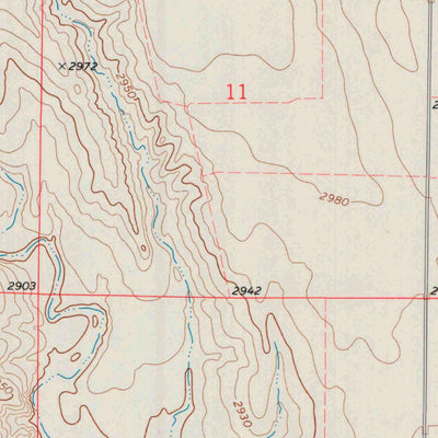 United States Geological Survey Russell Springs NE, KS (1972, 24000-Scale) digital map