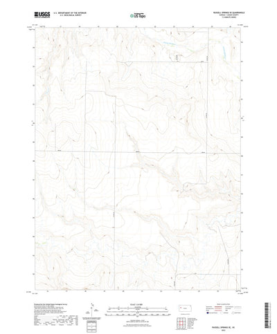 United States Geological Survey Russell Springs SE, KS (2022, 24000-Scale) digital map