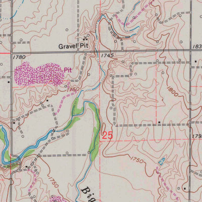 United States Geological Survey Russell SW, KS (1961, 24000-Scale) digital map