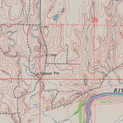 United States Geological Survey Russell SW, KS (1961, 24000-Scale) digital map