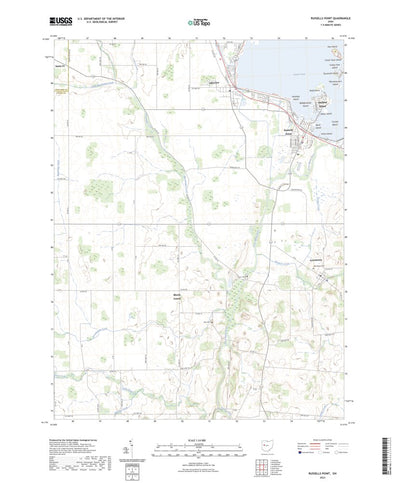 United States Geological Survey Russells Point, OH (2023, 24000-Scale) digital map