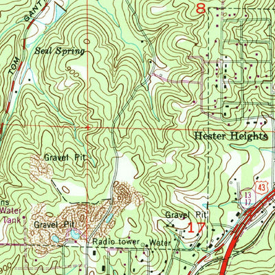 United States Geological Survey Russellville, AL (1971, 24000-Scale) digital map