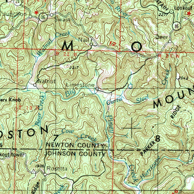 United States Geological Survey Russellville, AR (1984, 250000-Scale) digital map