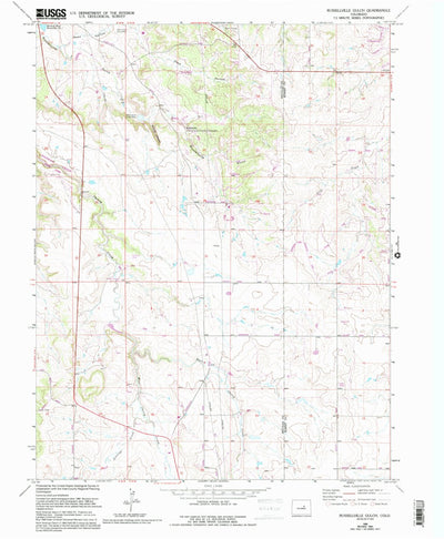 United States Geological Survey Russellville Gulch, CO (1966, 24000-Scale) digital map