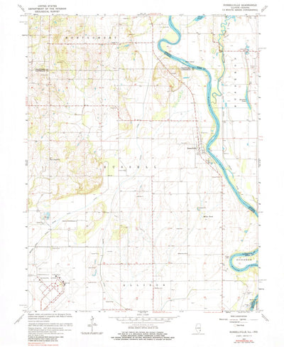 United States Geological Survey Russellville, IL-IN (1964, 24000-Scale) digital map