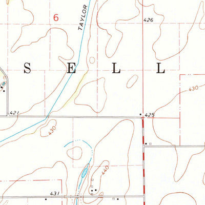 United States Geological Survey Russellville, IL-IN (1964, 24000-Scale) digital map